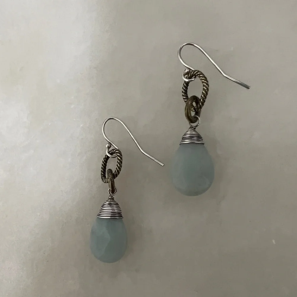 NWOT Sundance Amazonite Earrings - Picture 2 of 6